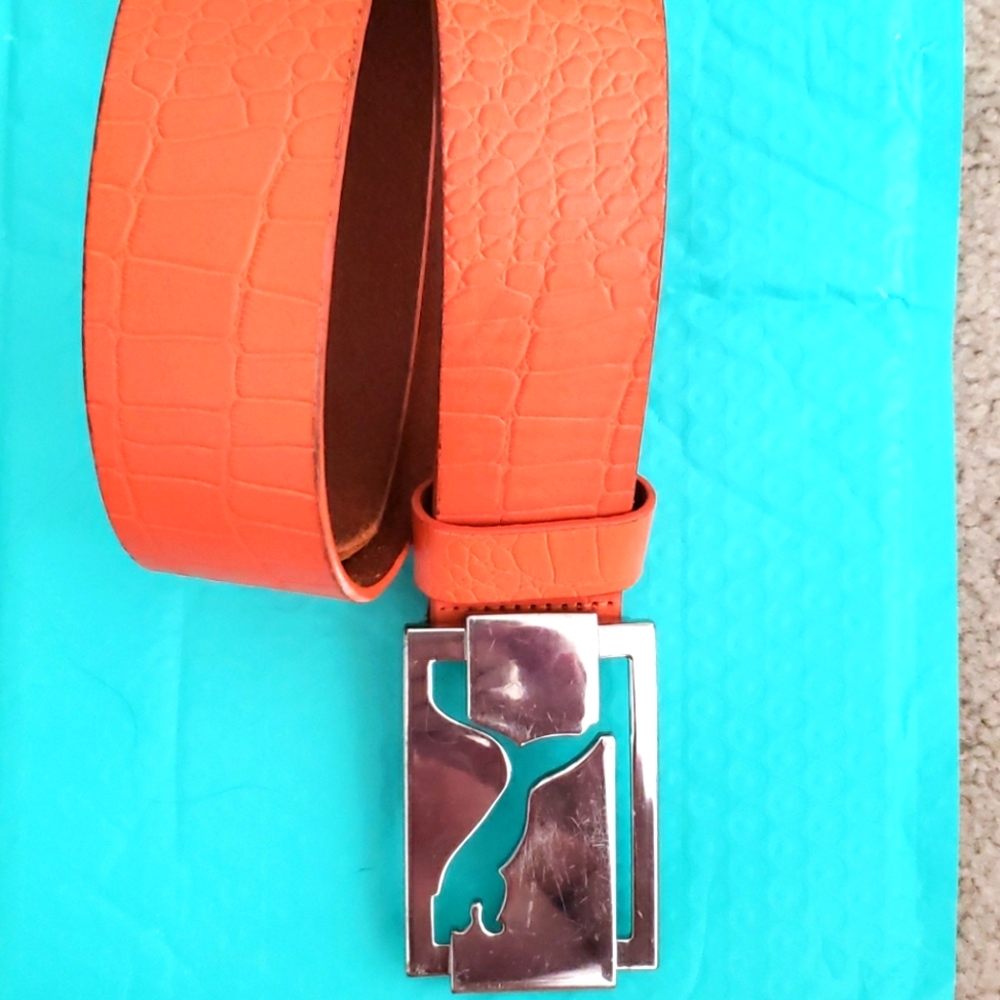 Puma leather  oranges  belt